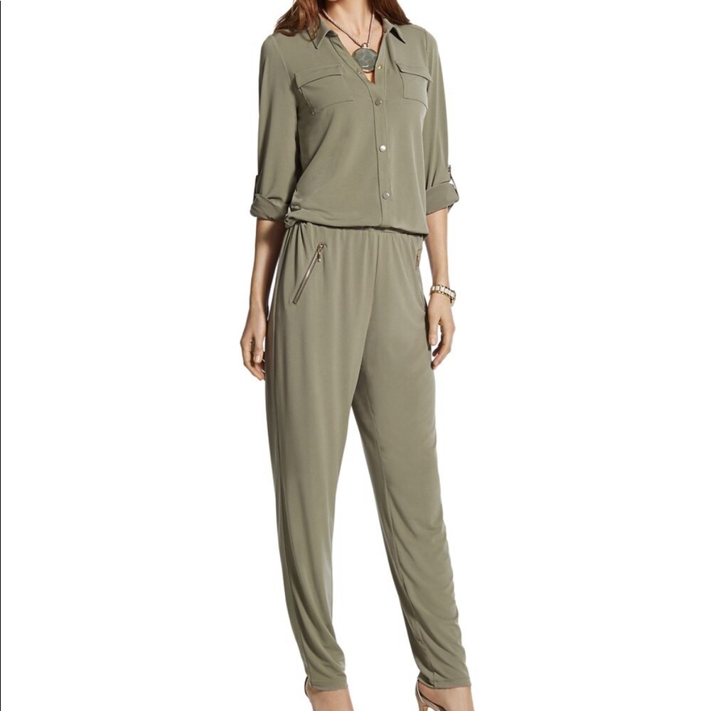 NWT *Host Pick* Chico’s Utility Jumpsuit in Black SZ 8